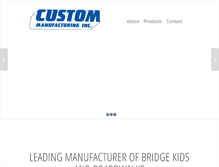 Tablet Screenshot of custommfginc.com